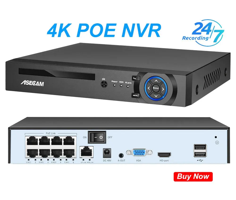 8MP 4K POE IP Camera IK10 Explosion-proof Outdoor H.265 Onvif Metal Dome CCTV Security Protection 4MP Video Surveillance Tech Triumph Shop