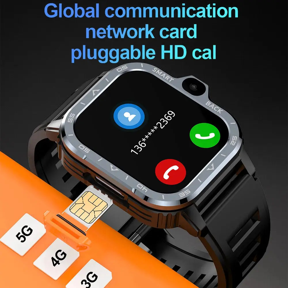 Valdus PGD Android Smart Watch Men GPS 16G/64G ROM Storage HD Dual Camera NFC 2G 4G SIM Card WIFI Wireless Fast Internet Access - Tech Triumph Shop