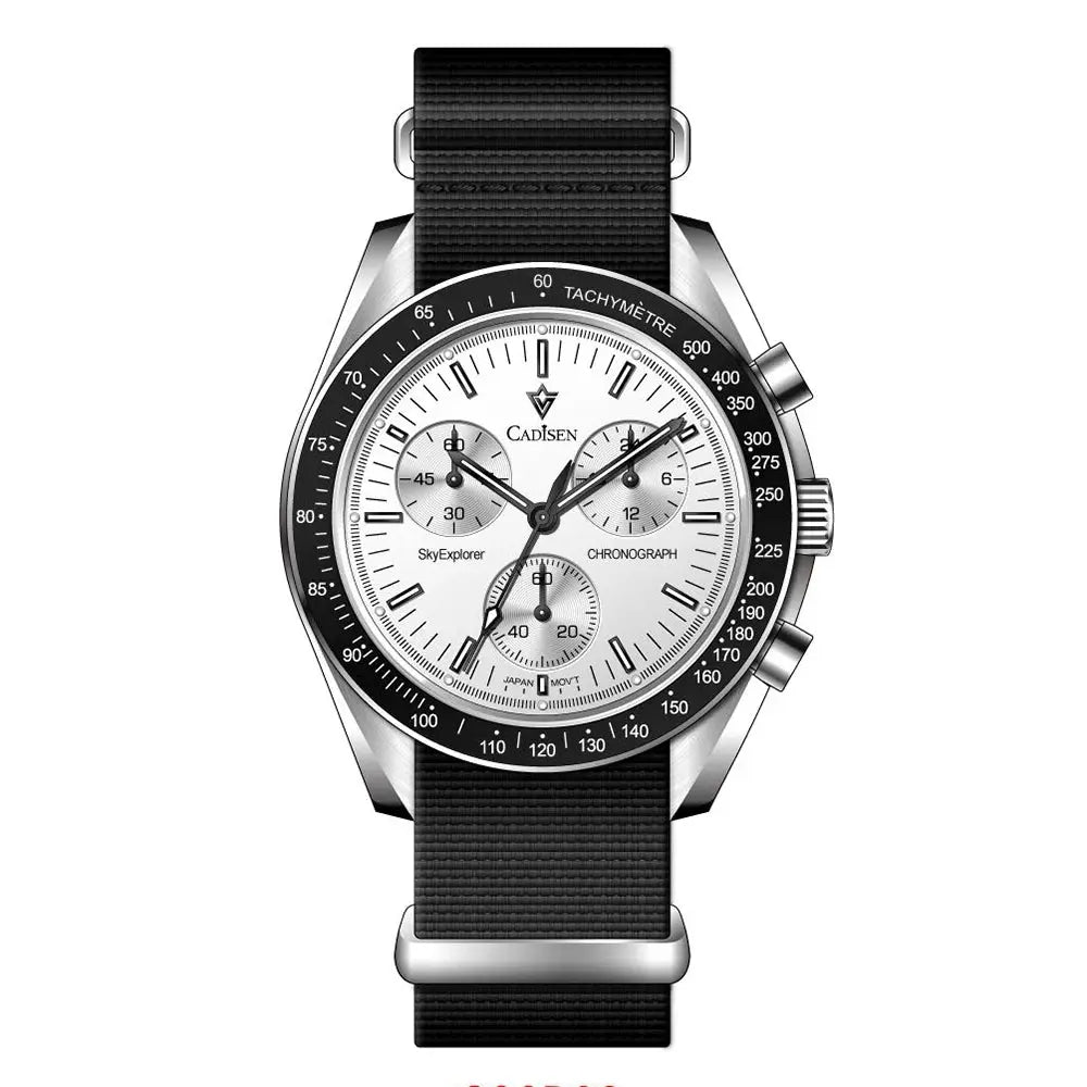 CADISEN New Men's Watches Luxury Quartz Wrist Watch For Men Sapphire AR Coated Tech Triumph Shop
