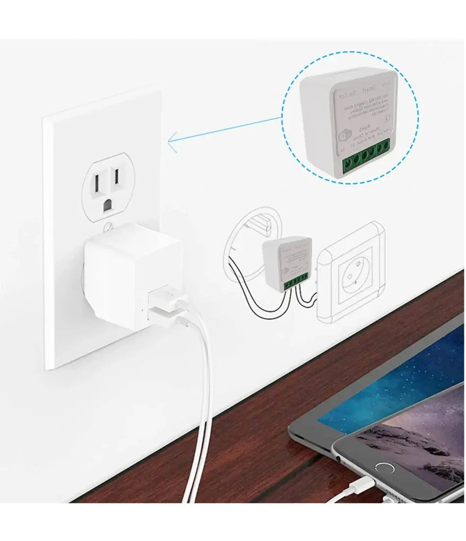 16A MINI Wifi Smart Switch Breaker 2WAY Control Timer Wireless Switches Smart Home Automation Work With Tuya Alexa Google Home Tech Triumph Shop