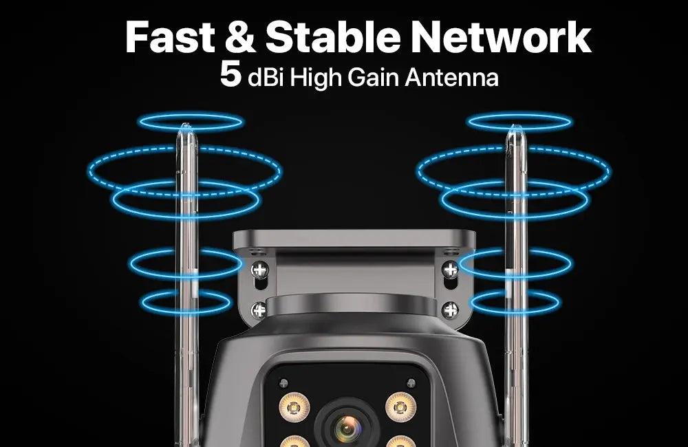 4K 8MP HD Wifi PTZ Camera Outdoor 4MP Dual Lens Dual Screen AI Auto Tracking IP Camera CCTV Audio Video Surveillance P2P iCSee Tech Triumph Shop