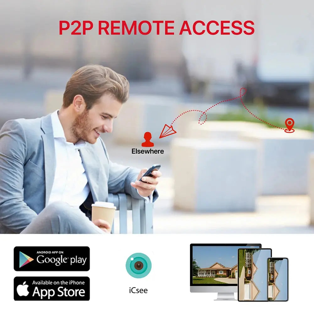 4K 8MP HD Wifi PTZ Camera Outdoor 4MP Dual Lens Dual Screen AI Auto Tracking IP Camera CCTV Audio Video Surveillance P2P iCSee Tech Triumph Shop