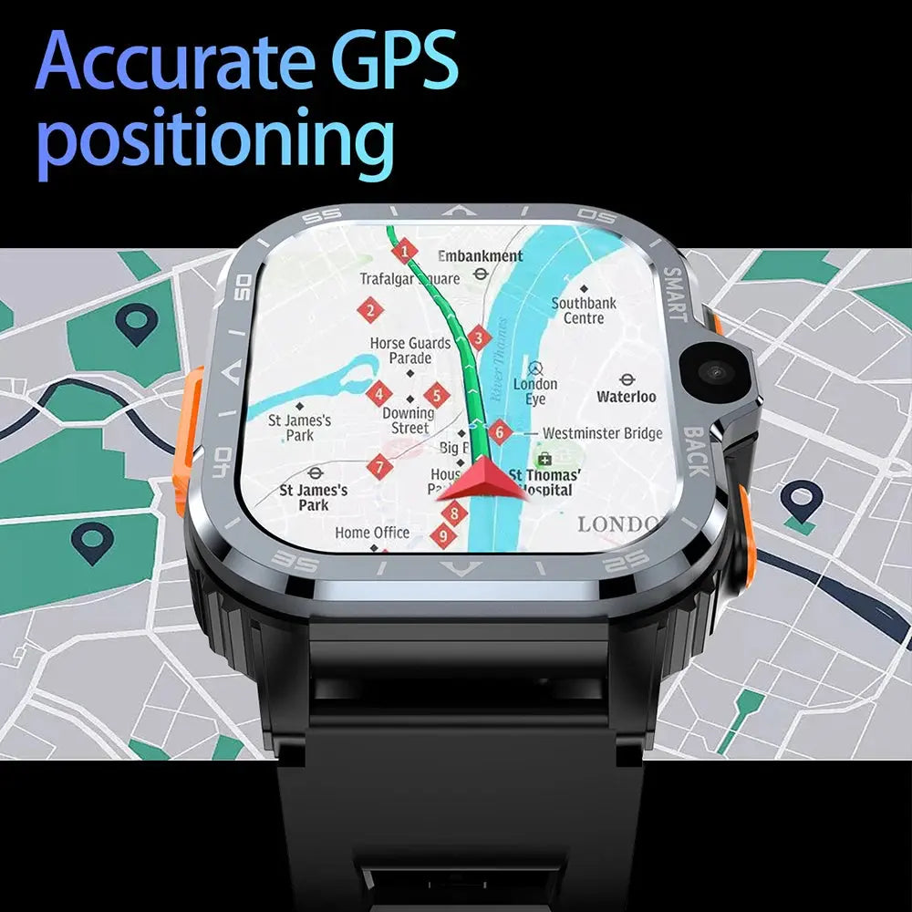 Valdus PGD Android Smart Watch Men GPS 16G/64G ROM Storage HD Dual Camera NFC 2G 4G SIM Card WIFI Wireless Fast Internet Access - Tech Triumph Shop