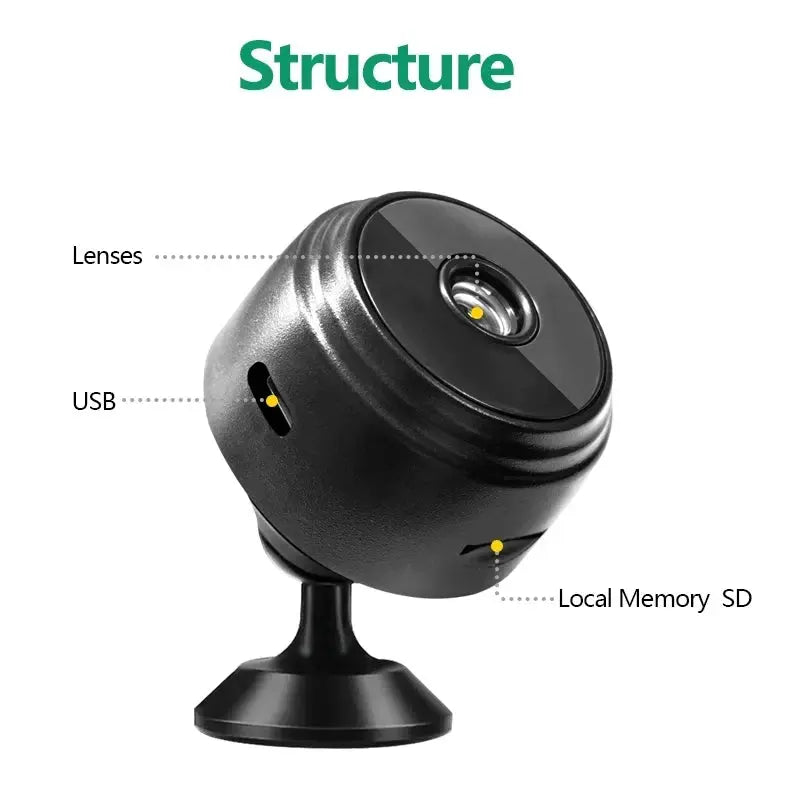 A9 WiFi Mini Camera Wireless Video Recorder Security Protection Camera Smart Home Monitoring Camera For Infants And Pets Tech Triumph Shop