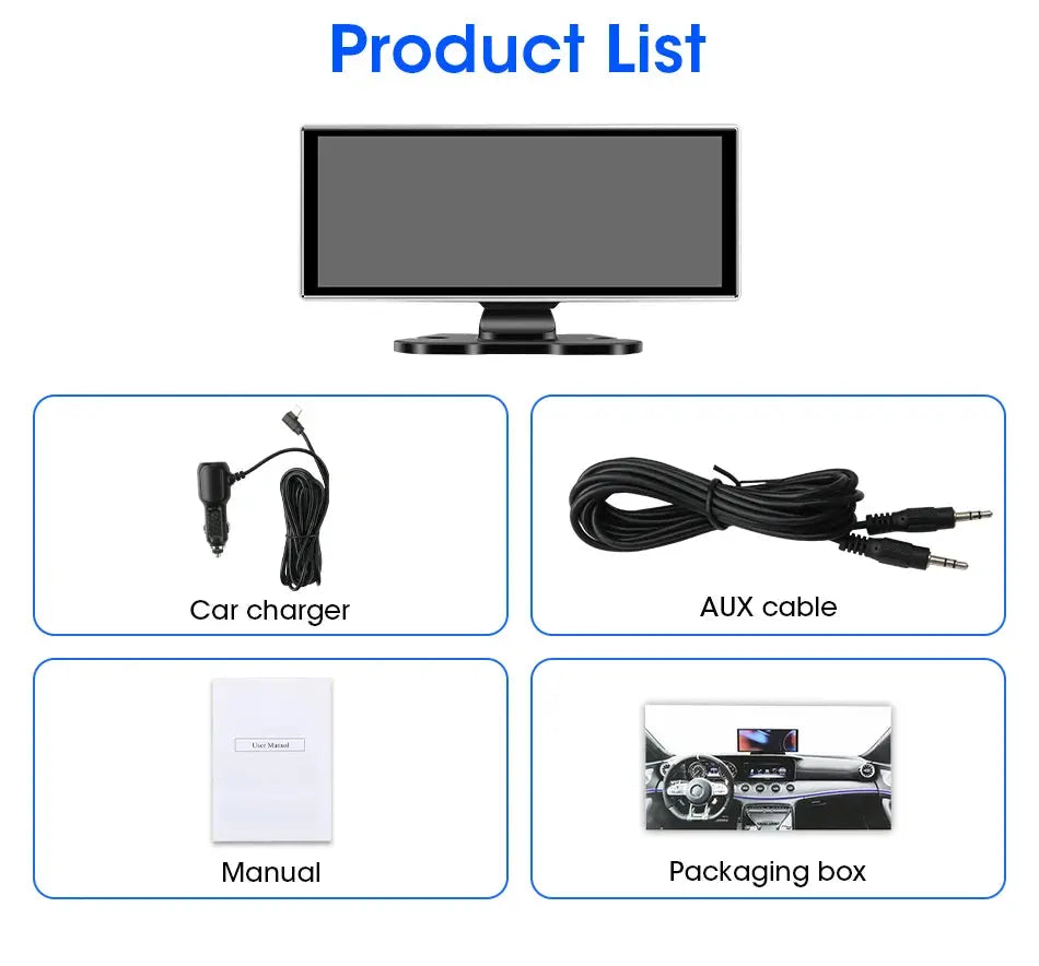 10/11.26 inch Dash Cam 4K Car DVR Wireless Carplay & Android Auto GPS Navigation Video Recorder Dashboard Dual Lens Wifi FM AUX Tech Triumph Shop