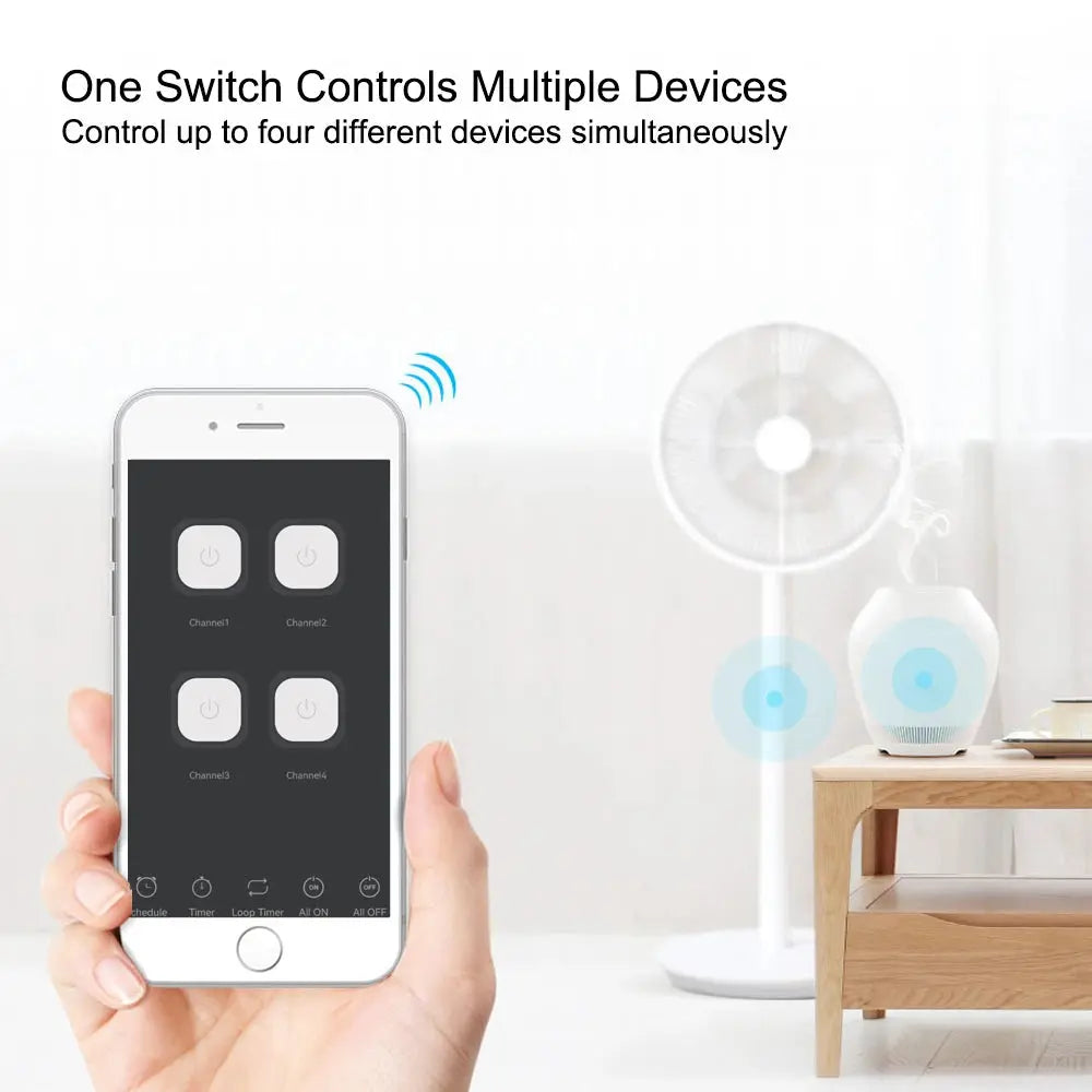 4CH Tuya Wifi Relay Smart Wireless Switch Module 4 Channel 7-32V 85-250V 220V 110V 2200W RF433 10A 4 Way Receiver For Alexa Tech Triumph Shop