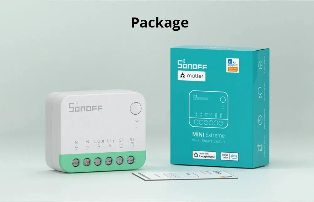 Sonoff Mini R4 Matter WiFi Smart Home Light Switch Sonoff Mini R4 Extreme Matter Relay Work with Alexa Google Home Homekit Tech Triumph Shop