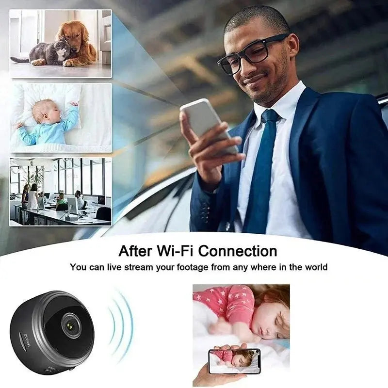 A9 WiFi Mini Camera Wireless Video Recorder Security Protection Camera Smart Home Monitoring Camera For Infants And Pets Tech Triumph Shop