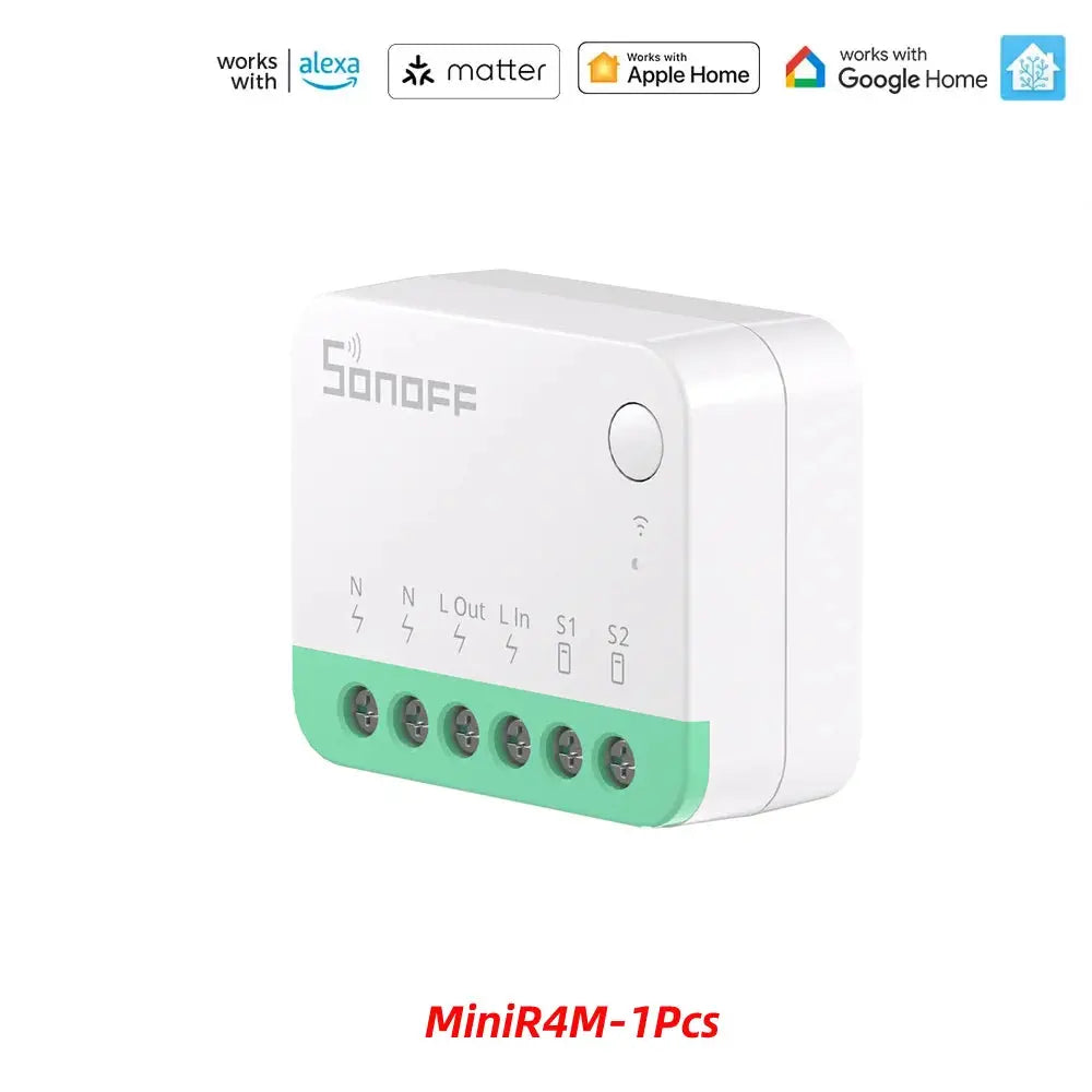 Sonoff Mini R4 Matter WiFi Smart Home Light Switch Sonoff Mini R4 Extreme Matter Relay Work with Alexa Google Home Homekit Tech Triumph Shop
