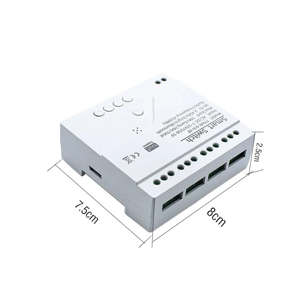 4CH Tuya Wifi Relay Smart Wireless Switch Module 4 Channel 7-32V 85-250V 220V 110V 2200W RF433 10A 4 Way Receiver For Alexa Tech Triumph Shop