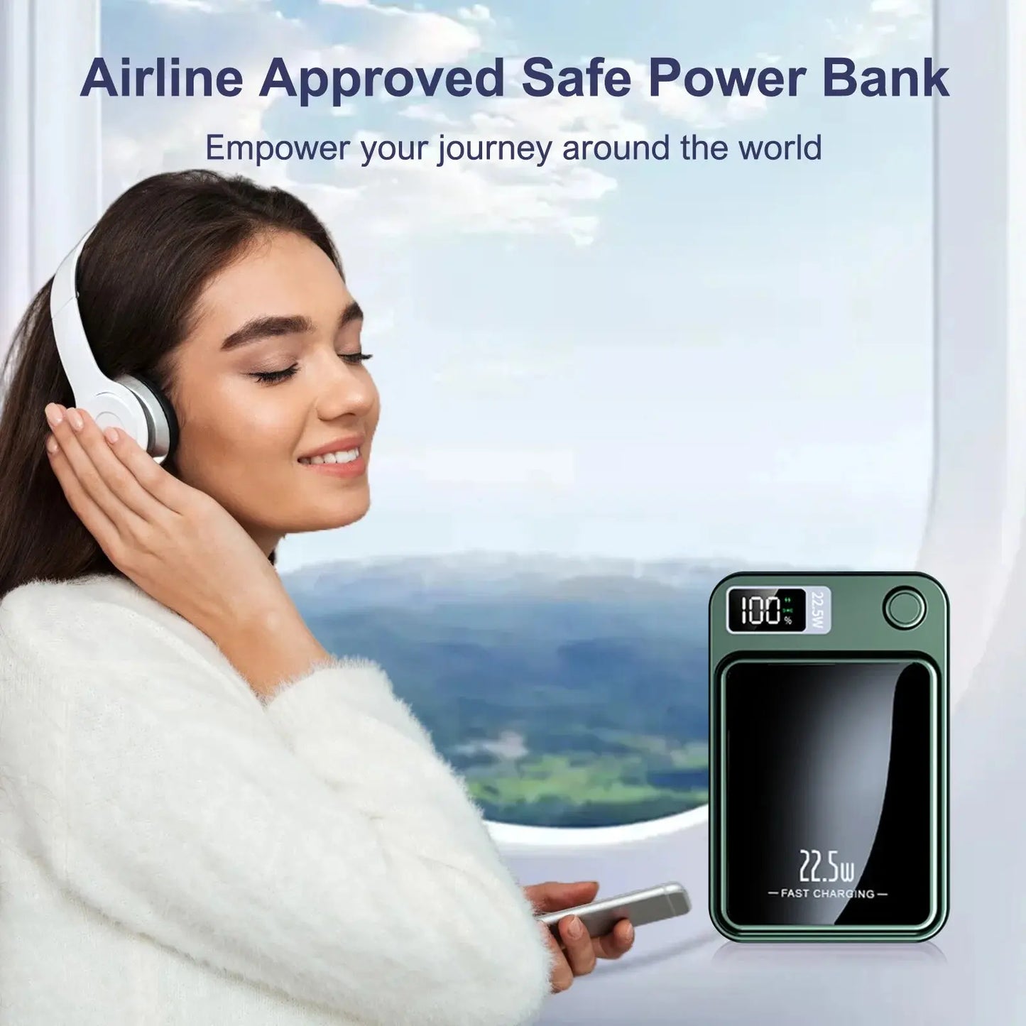 10000mAh Power Bank Magnetic Wireless Charger PD 22.5W Fast Charging for iPhone 15/14/13/12/Pro Max/Pro/Plus/Mini/ AirPods 3/2 Tech Triumph Shop