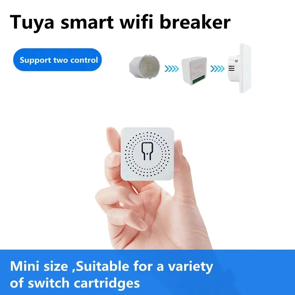 16A MINI Wifi Smart Switch Breaker 2WAY Control Timer Wireless Switches Smart Home Automation Work With Tuya Alexa Google Home Tech Triumph Shop