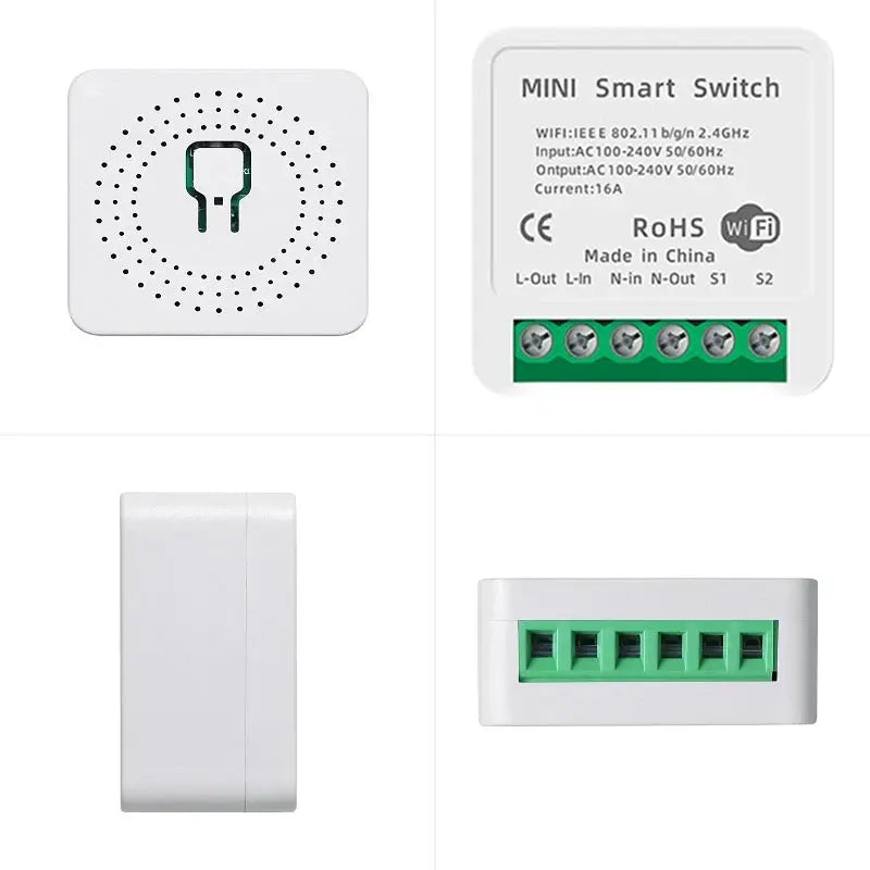16A MINI Wifi Smart Switch Breaker 2WAY Control Timer Wireless Switches Smart Home Automation Work With Tuya Alexa Google Home Tech Triumph Shop