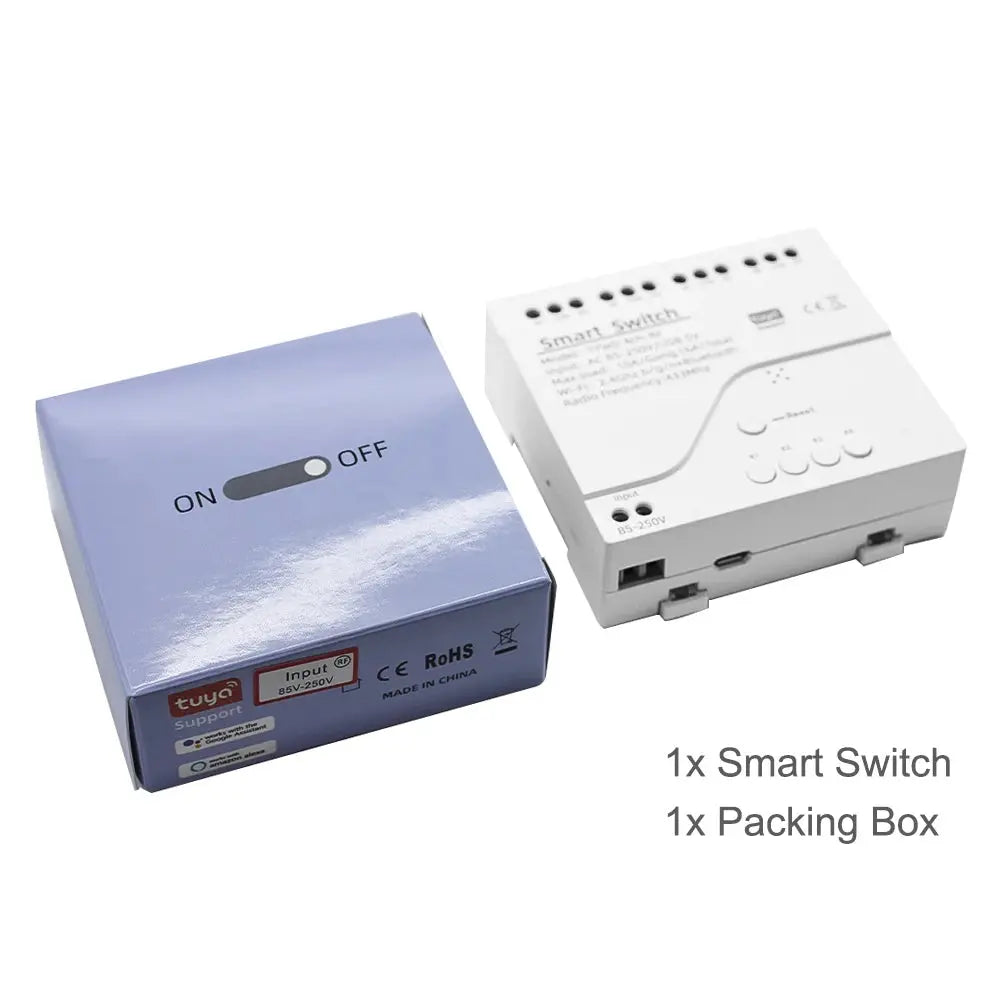 4CH Tuya Wifi Relay Smart Wireless Switch Module 4 Channel 7-32V 85-250V 220V 110V 2200W RF433 10A 4 Way Receiver For Alexa Tech Triumph Shop