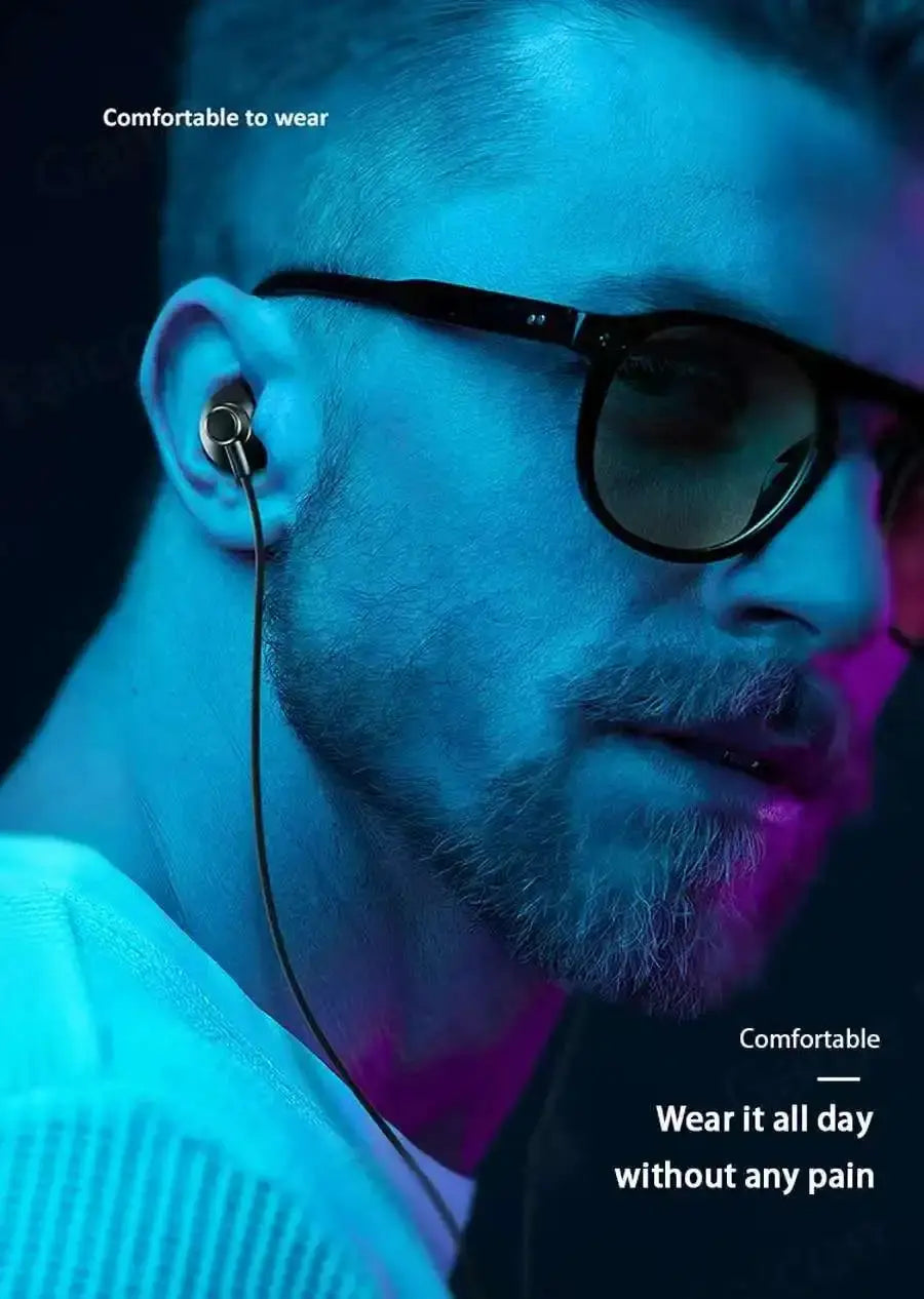 9D Bass Stereo Type C&3.5mm Headphones Volume Control Headset With HD Mic Wired Earbuds For iPhone15/16 Samsung Galaxy Earphones Tech Triumph Shop