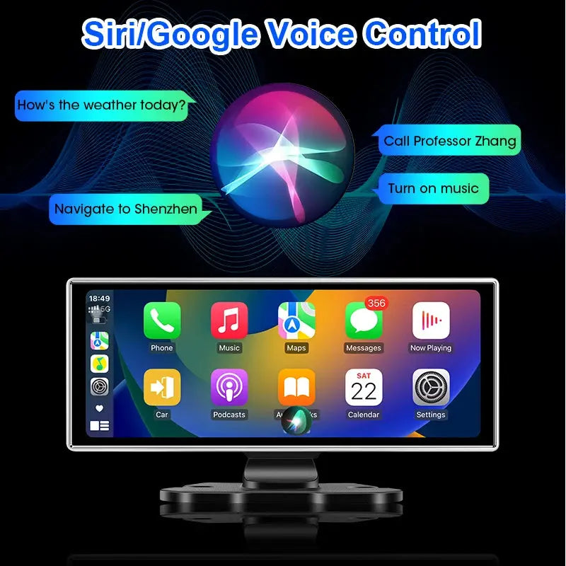 10/11.26 inch Dash Cam 4K Car DVR Wireless Carplay & Android Auto GPS Navigation Video Recorder Dashboard Dual Lens Wifi FM AUX Tech Triumph Shop