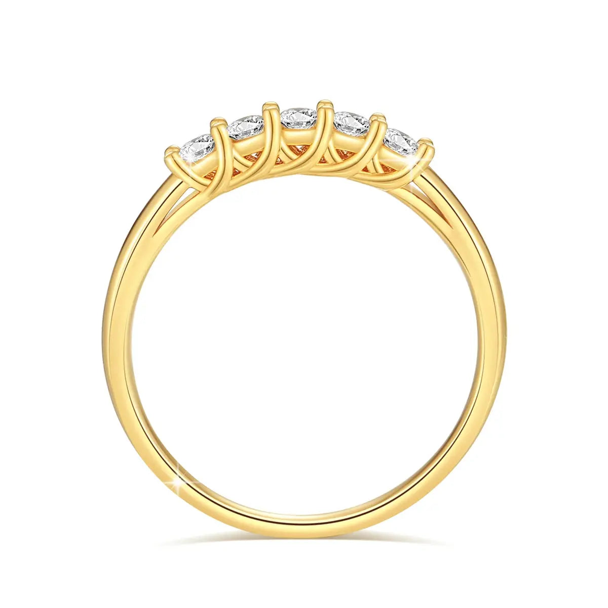 100% Real 14k Gold Ring Wedding Band Moissanite Diamond Promise K Gold Gifts For Women High Quality Luxury Engagement Jewelry Tech Triumph Shop