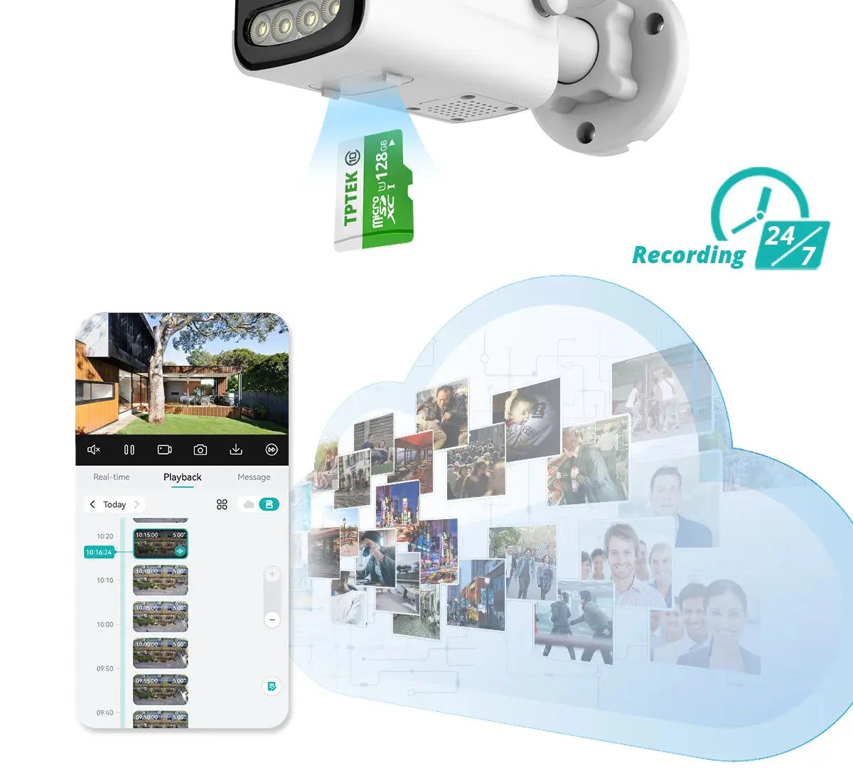 8MP 4K IP Camera Wifi Wireless 5MP AI Human Detect iCSee CCTV Bullet Outdoor Surveillance Security Protection Video Camera Cam Tech Triumph Shop