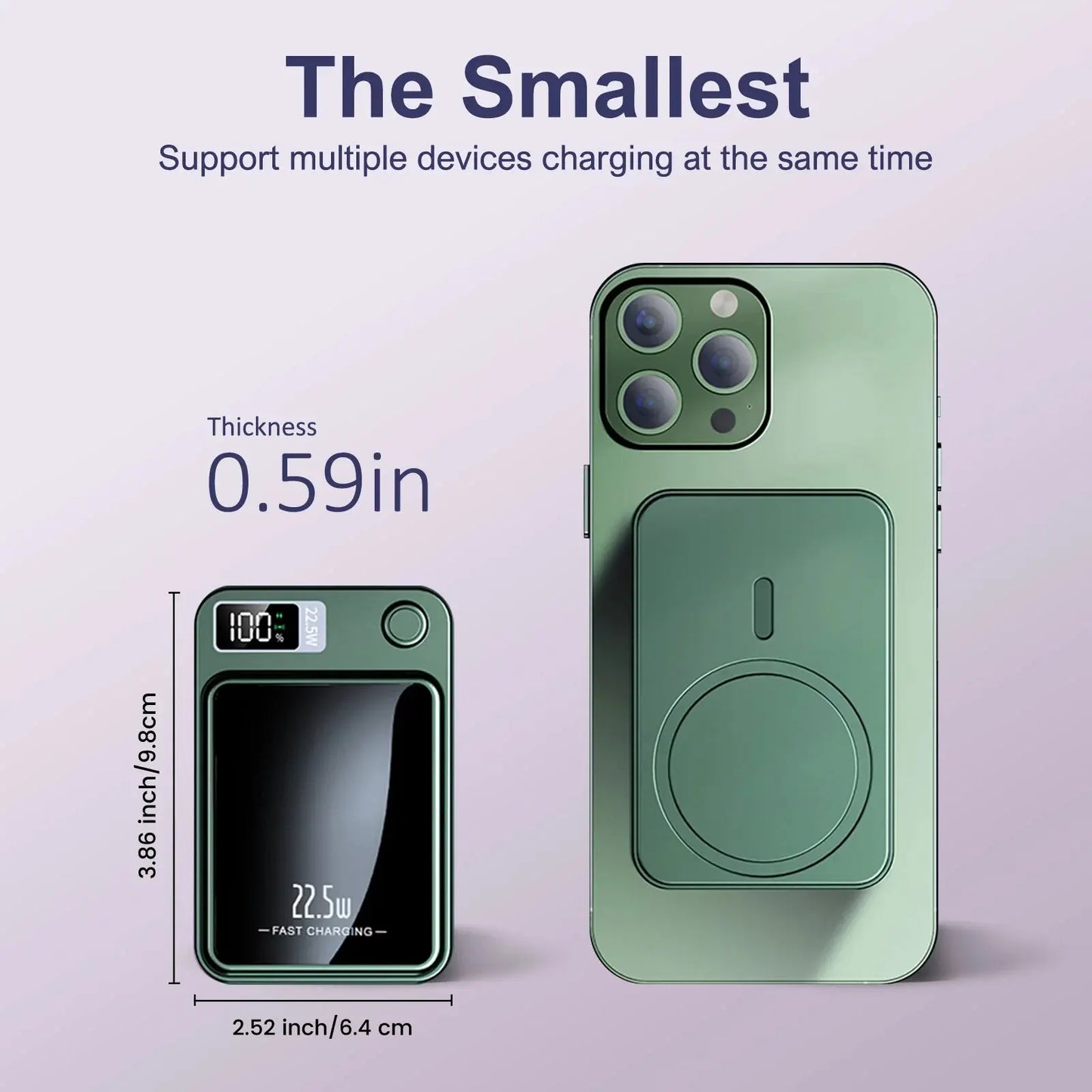 10000mAh Power Bank Magnetic Wireless Charger PD 22.5W Fast Charging for iPhone 15/14/13/12/Pro Max/Pro/Plus/Mini/ AirPods 3/2 Tech Triumph Shop