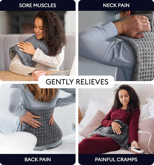 Heating Pad XL, Double-sided, Tabby Gray Geniani