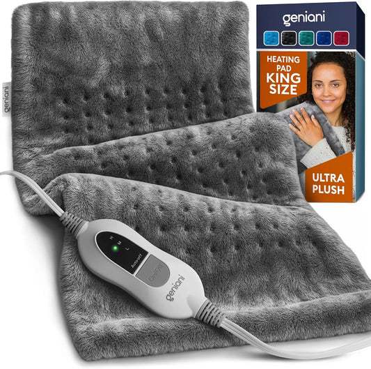 Heating Pad XL, Double-sided, Tabby Gray Geniani