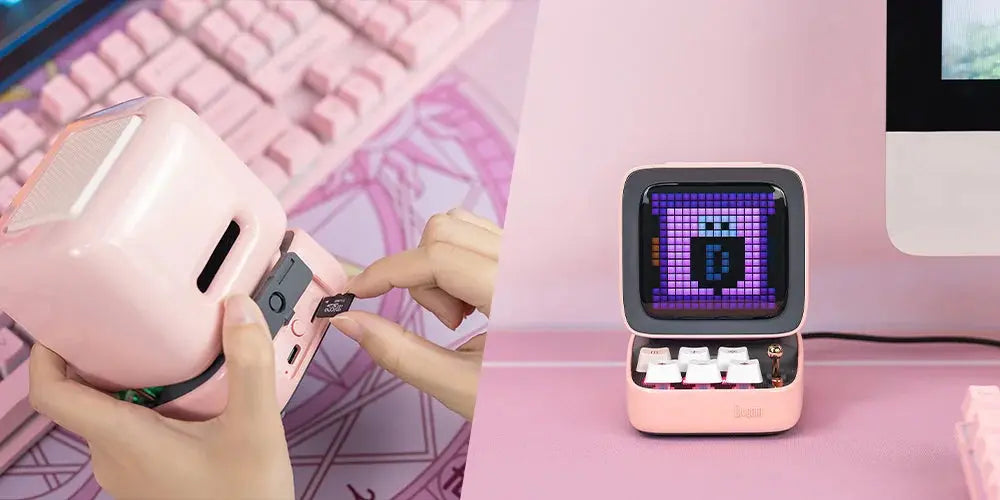 Divoom Ditoo-Pro Retro Pixel Art Bluetooth Portable Speaker Alarm Clock DIY LED Display Board, Cute Gift Home Light Decoration Tech Triumph Shop