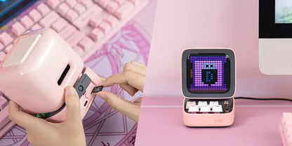 Divoom Ditoo-Pro Retro Pixel Art Bluetooth Portable Speaker Alarm Clock DIY LED Display Board, Cute Gift Home Light Decoration Tech Triumph Shop