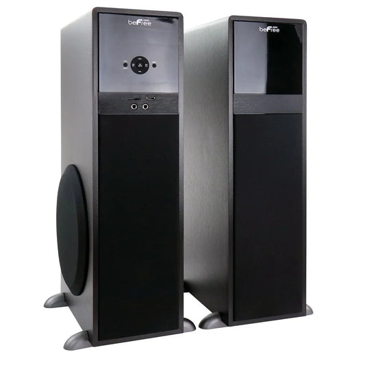 beFree Sound 2.1 Channel 80 Watt  Bluetooth Tower Speakers with Remote and Microphone BEFREE SOUND