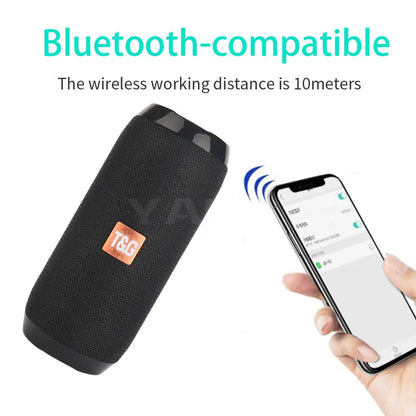Portable Speaker Wireless  Bluetooth-compatible Subwoofer Outdoor Waterproof Loudspeaker Stereo Surround Support FM RadioTF - Tech Triumph Shop