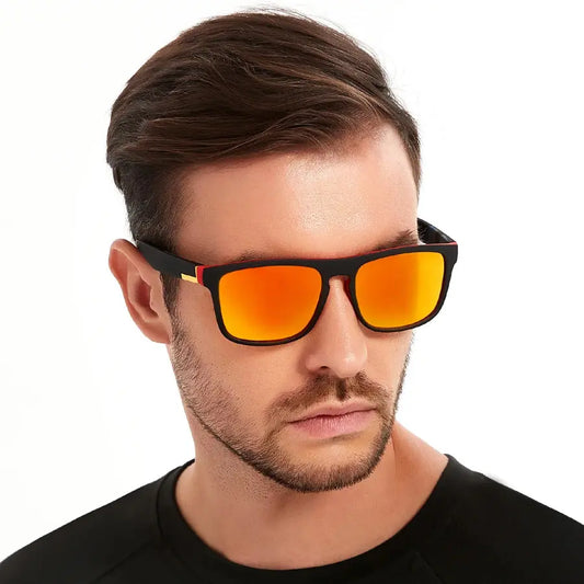 Fashion Vintage Square Sports Sunglasses Men Women Fishing Driving For Man Brand Designer Sun Glasses Anti-Glare UV400 Eyewear Tech Triumph Shop