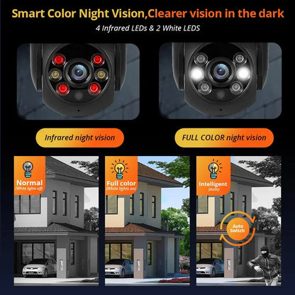 KERUI 5MP 8MP 4K PTZ WiFi IP Wireless Camera Tuya Smart Outdoor Home Security Dual Lens 10MP 5K Camera CCTV Video Surveillance Tech Triumph Shop