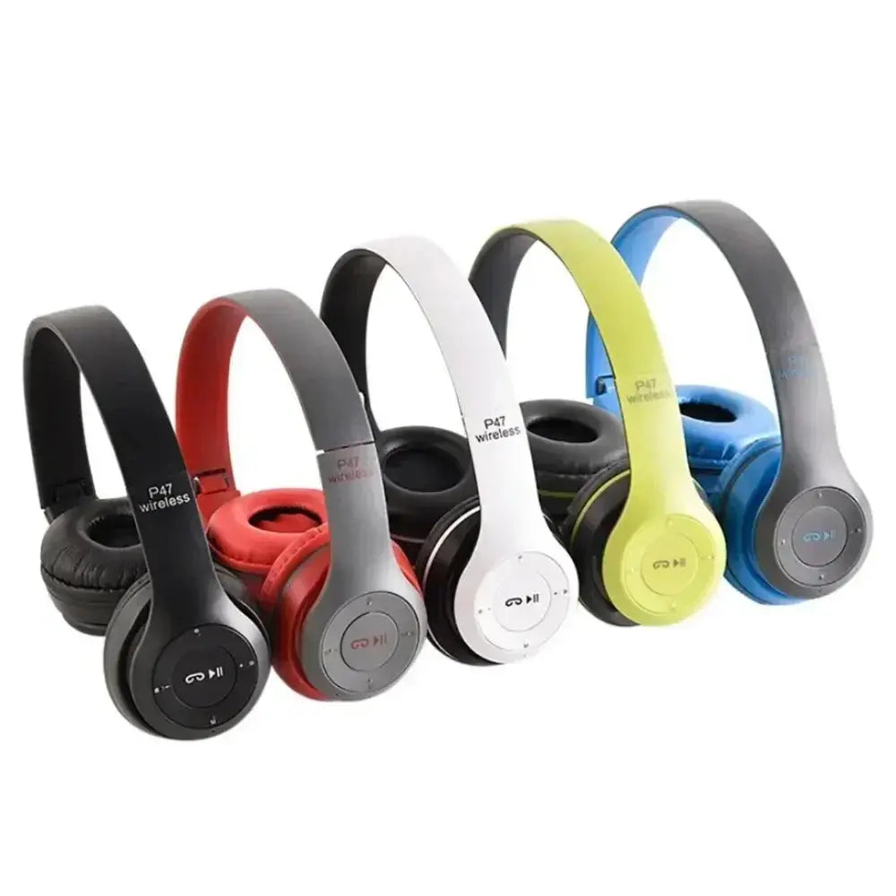 P47 Wireless bluetooth headphone With Mic Noise Cancelling Headsets Stereo Sound Earphones Sports Gaming Headphones Supports PC Tech Triumph Shop