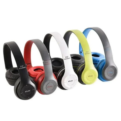 P47 Wireless bluetooth headphone With Mic Noise Cancelling Headsets Stereo Sound Earphones Sports Gaming Headphones Supports PC Tech Triumph Shop