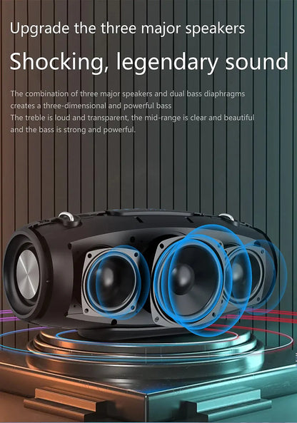 Zealot S67 Wireless Speaker WithShoulder Strap,Outdoor,Waterproof,Portable Speaker with Loud Stero and Booming Bass,40H Playtime - Tech Triumph Shop