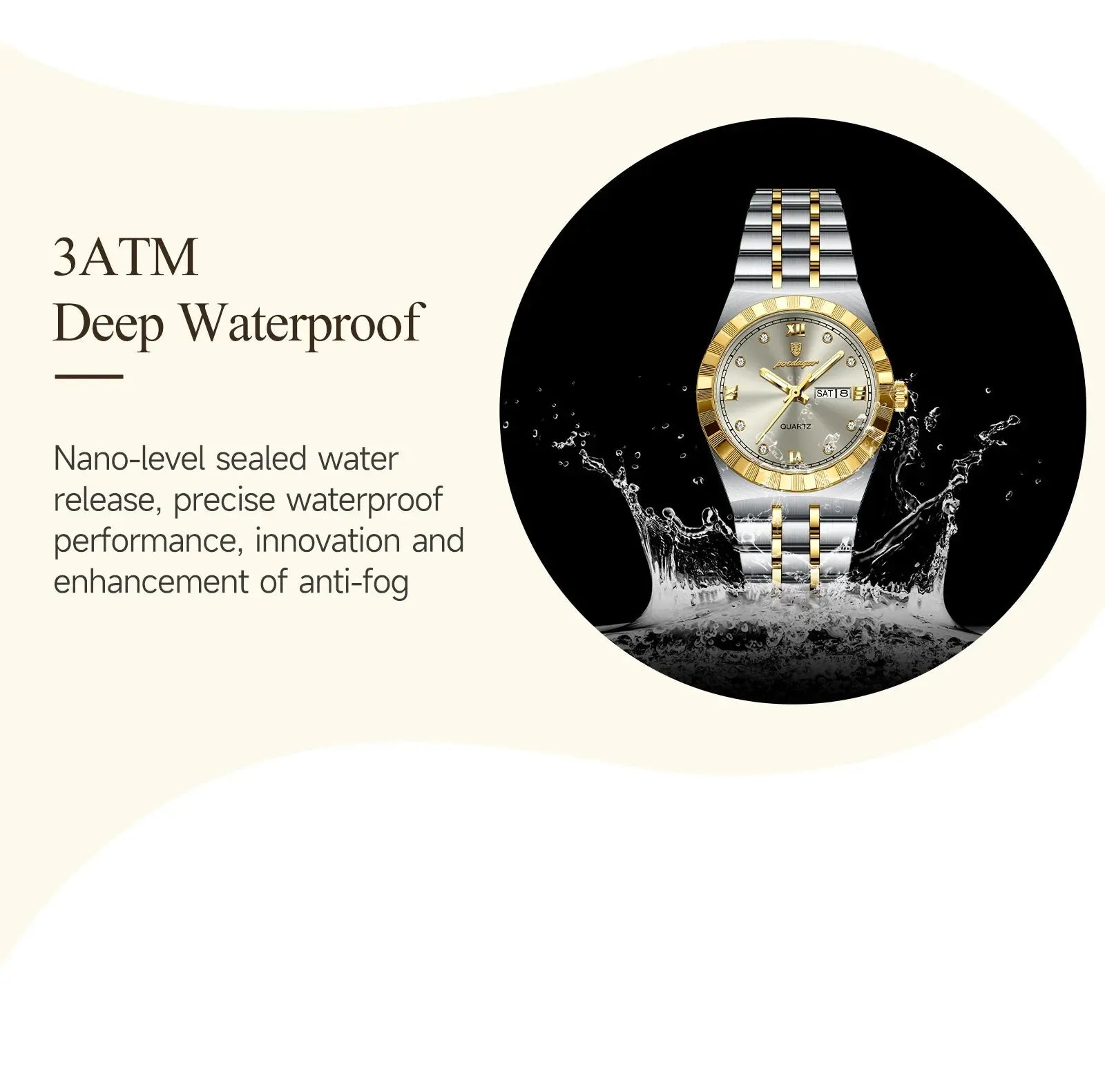 POEDAGAR Luxury Original Ladies Watch Luminous Waterproof Week Date Woman Wristwatch Stainless Steel Women Quartz Watches Female Tech Triumph Shop