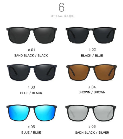 Sports Sunglasses for Men Polarized Comfortable Wear Square Sun Glasses Male Light Weight Eyewear Accessory with Origina UV400 Tech Triumph Shop