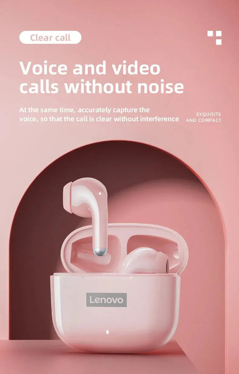 Lenovo LP40 Pro TWS Bluetooth 5.1 Quick Connect Earphones Ergonomic Design Headphones Powerful Transmission Speed Headset Tech Triumph Shop