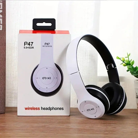 P47 Wireless bluetooth headphone With Mic Noise Cancelling Headsets Stereo Sound Earphones Sports Gaming Headphones Supports PC Tech Triumph Shop