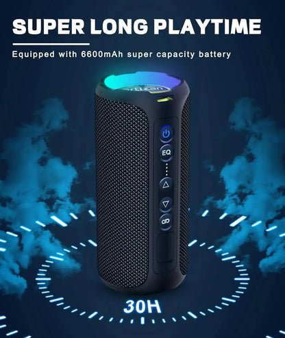 Ortizan Bluetooth Speakers 40W Enhanced Bass Portable Outdoor Wireless Speaker 30Hrs IP7 Waterproof Shower Speaker Bluetooth 5.3 - Tech Triumph Shop