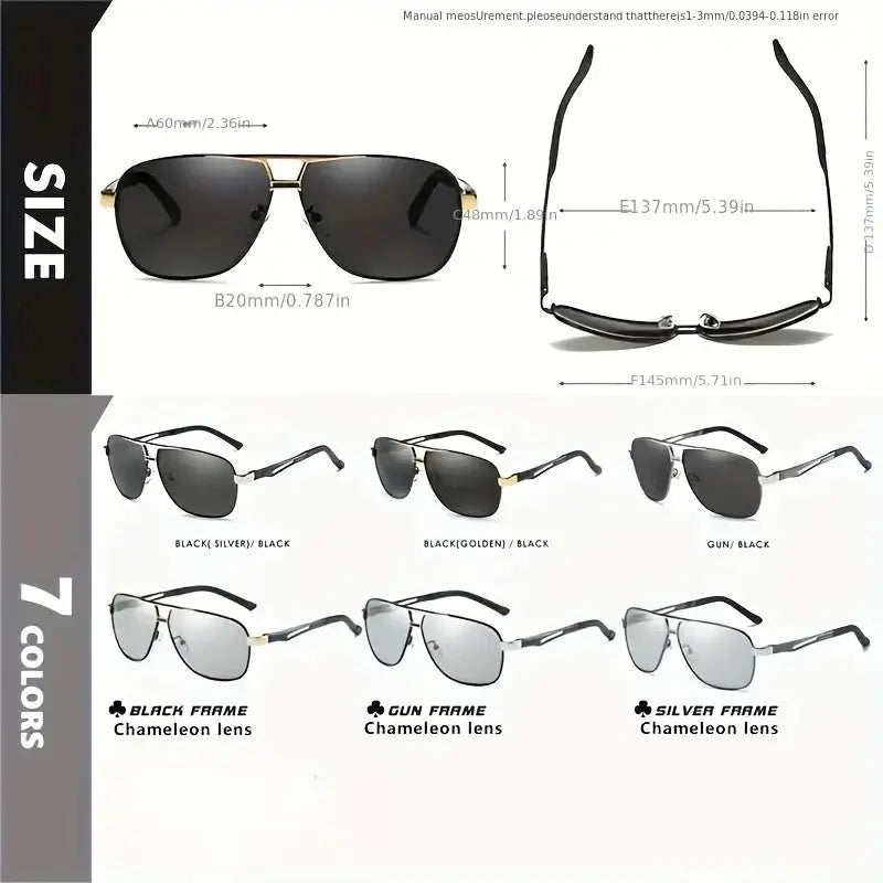 Fashion Gradient Sunglasses for Men Big Frame Pilot Sun Glasses Design Anti-reflective Lunette De Soleil Homme UV400 Tech Triumph Shop