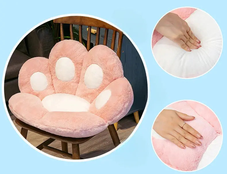 Cat Paw Chair Cushion Lovely Cat Paw CushionCat Paw Shape Chair Cushion Cozy Seat Pad Floor Cushion Seat Pillow Tech Triumph Shop