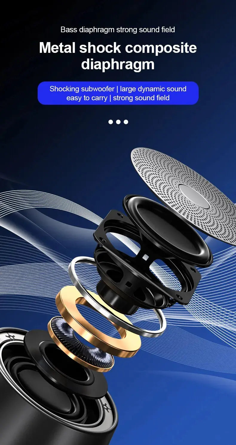 Original Lenovo K3 Pro Bluetooth V5.0 Speaker Big Audio With Deep Bass Sound Outdoor Soundbox Music Portable Camping Loudspeaker - Tech Triumph Shop