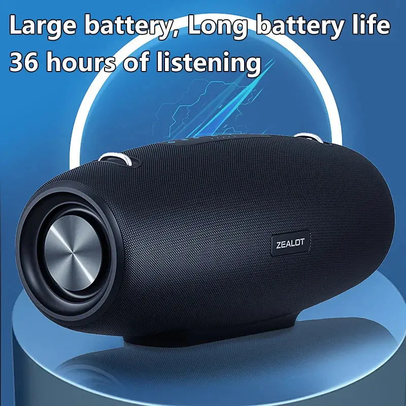 Zealot S67 Wireless Speaker WithShoulder Strap,Outdoor,Waterproof,Portable Speaker with Loud Stero and Booming Bass,40H Playtime - Tech Triumph Shop