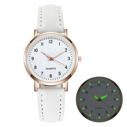Reloj Mujer Fashion Watch For Women Leather Belt Watches Ladies Luxury Analog Quartz Luminous Wristwatch Clock Relogio Feminino Tech Triumph Shop