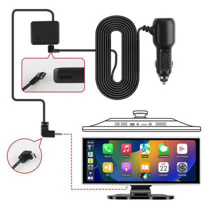 10/11.26 inch Dash Cam 4K Car DVR Wireless Carplay & Android Auto GPS Navigation Video Recorder Dashboard Dual Lens Wifi FM AUX Tech Triumph Shop