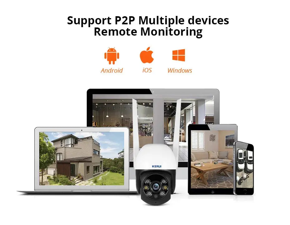 KERUI 5MP 8MP 4K PTZ WiFi IP Wireless Camera Tuya Smart Outdoor Home Security Dual Lens 10MP 5K Camera CCTV Video Surveillance Tech Triumph Shop