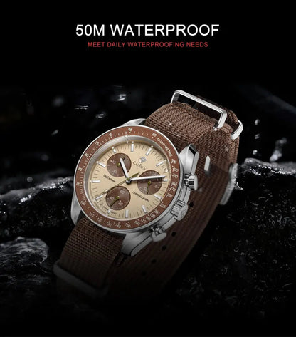CADISEN New Men's Watches Luxury Quartz Wrist Watch For Men Sapphire AR Coated Tech Triumph Shop