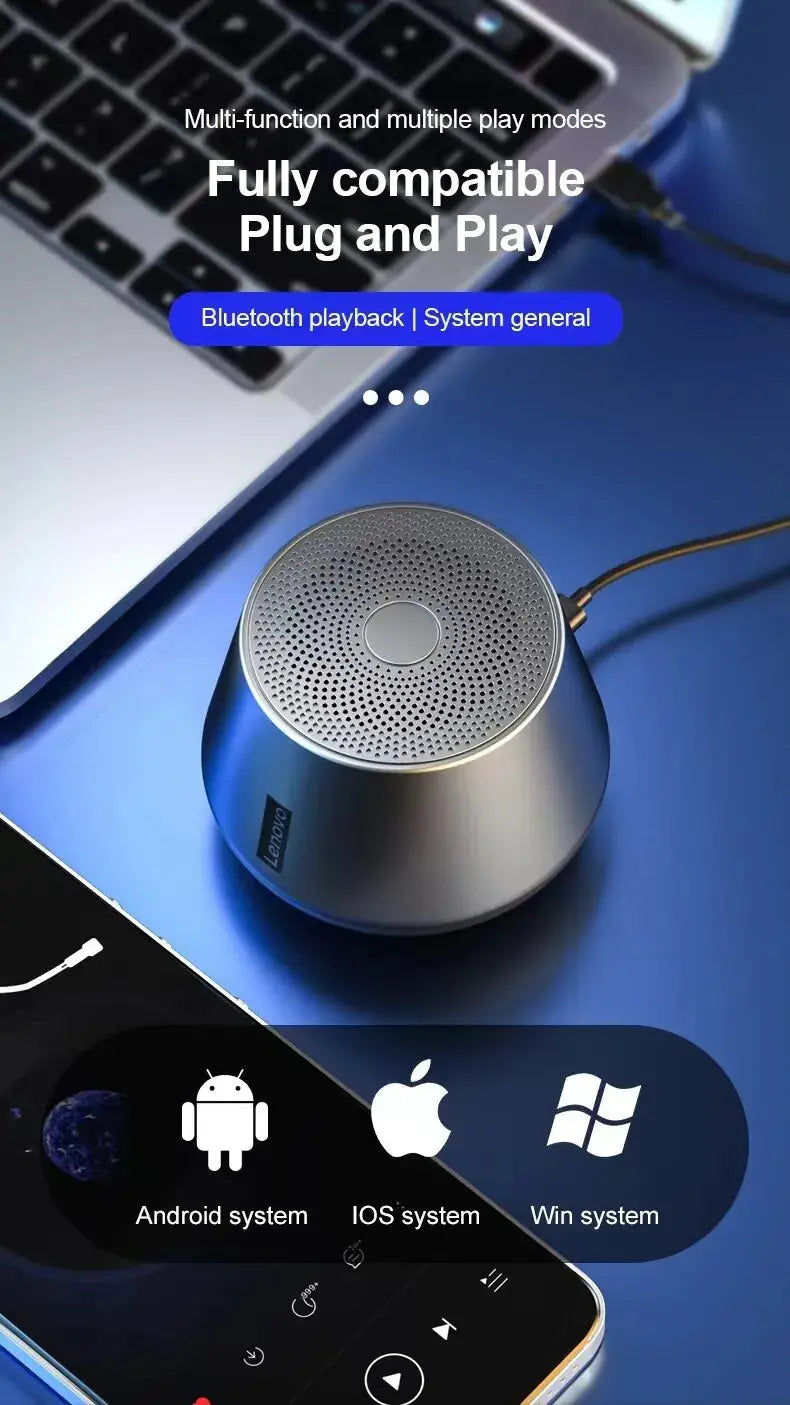 Original Lenovo K3 Pro Bluetooth V5.0 Speaker Big Audio With Deep Bass Sound Outdoor Soundbox Music Portable Camping Loudspeaker - Tech Triumph Shop
