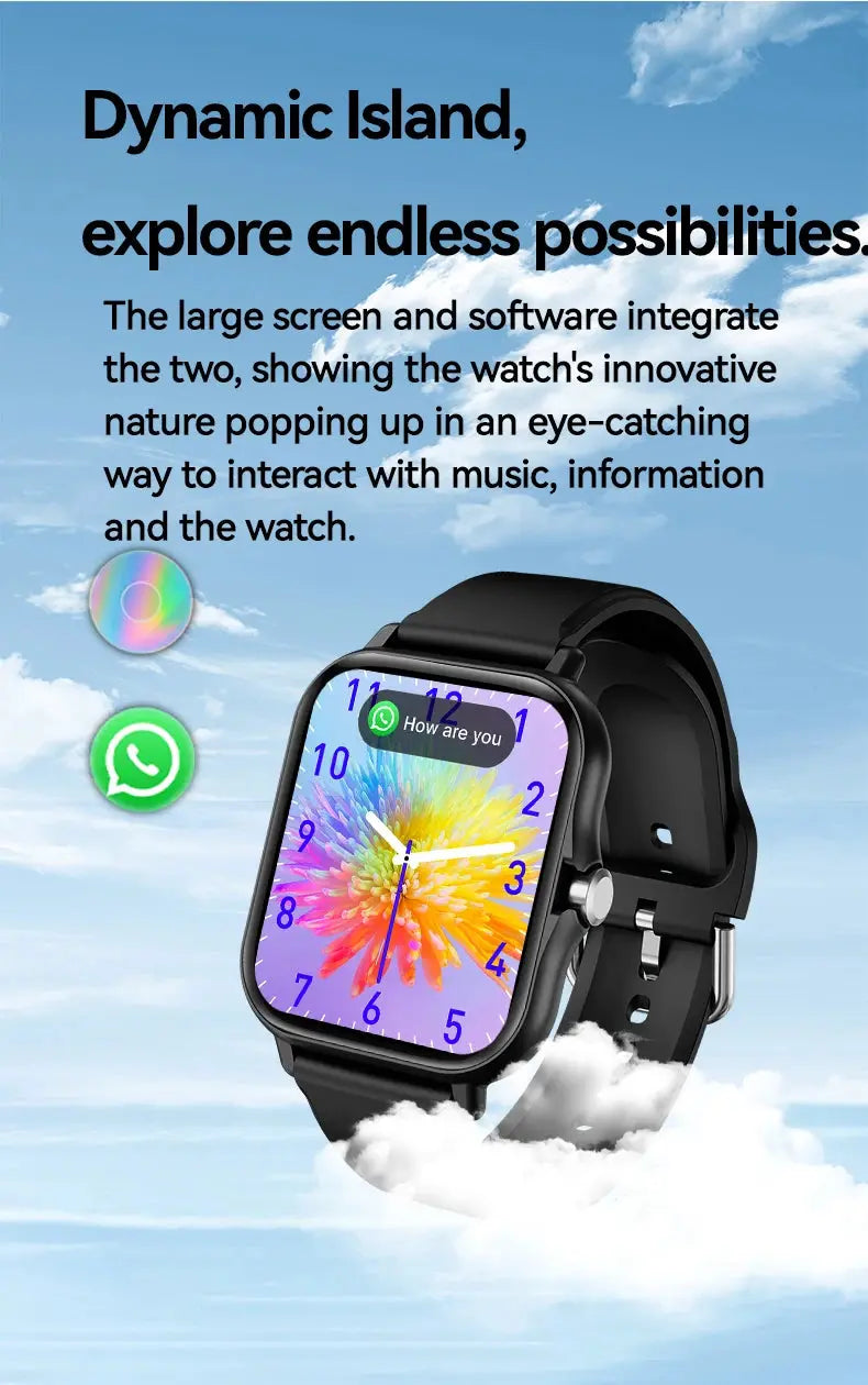 LAXASFIT 2025 New Smart Watch Bluetooth Talk Full Touch Screen Heart Rate Monitor Sports Fitness Smart Watch Men Women Gift - Tech Triumph Shop