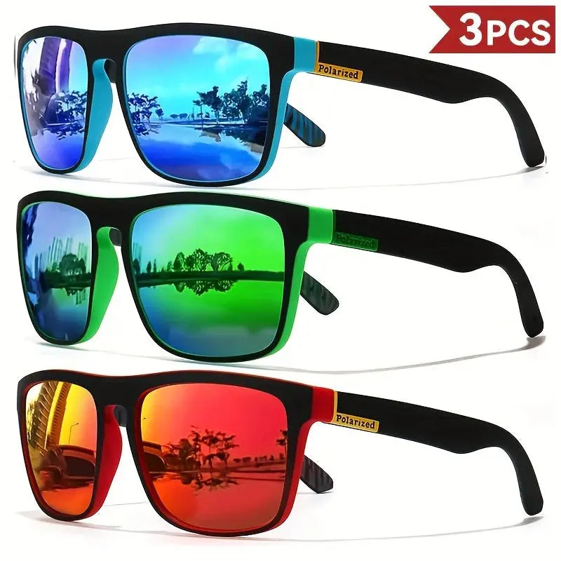 Fashion Vintage Square Polarized Sunglasses Men Women Driving Fishing Luxury Brand Designer Sun Glasses Driver's Eyewear UV400 Tech Triumph Shop